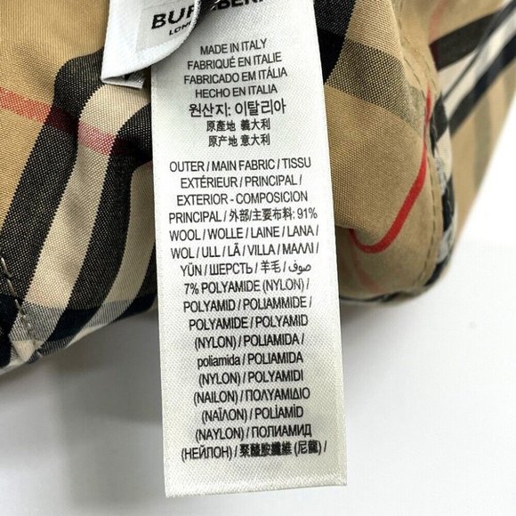 AUTH BURBERRY Vintage check reversible Bucket hat Yellow x Brown - Picture 9 of 11